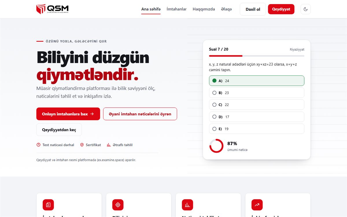 QSM — Qiymətləndirmə və Sınaq Mərkəzi